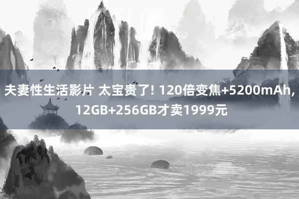 夫妻性生活影片 太宝贵了! 120倍变焦+5200mAh， 12GB+256GB才卖1999元