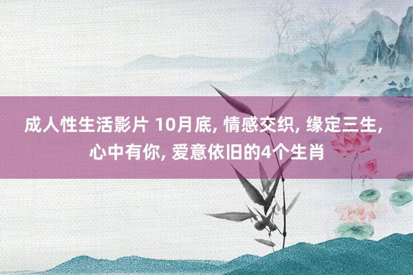 成人性生活影片 10月底， 情感交织， 缘定三生， 心中有你， 爱意依旧的4个生肖