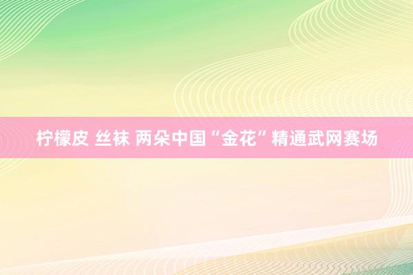 柠檬皮 丝袜 两朵中国“金花”精通武网赛场