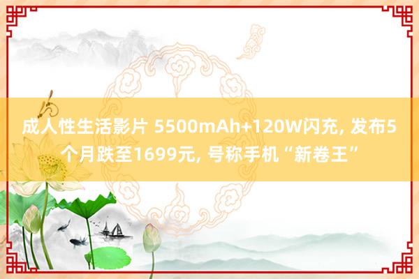 成人性生活影片 5500mAh+120W闪充， 发布5个月跌至1699元， 号称手机“新卷王”