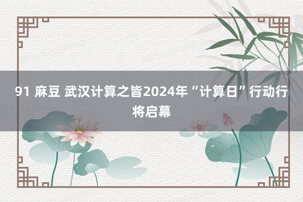 91 麻豆 武汉计算之皆2024年“计算日”行动行将启幕