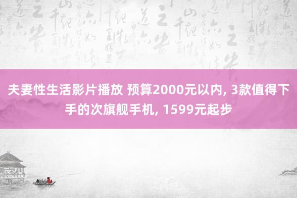 夫妻性生活影片播放 预算2000元以内， 3款值得下手的次旗舰手机， 1599元起步