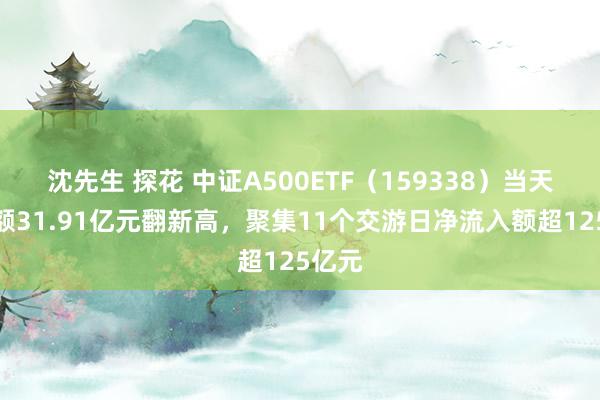 沈先生 探花 中证A500ETF（159338）当天成交额31.91亿元翻新高，聚集11个交游日净流入额超125亿元