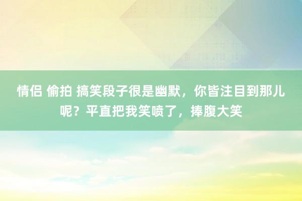 情侣 偷拍 搞笑段子很是幽默，你皆注目到那儿呢？平直把我笑喷了，捧腹大笑