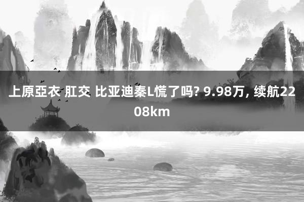 上原亞衣 肛交 比亚迪秦L慌了吗? 9.98万， 续航2208km